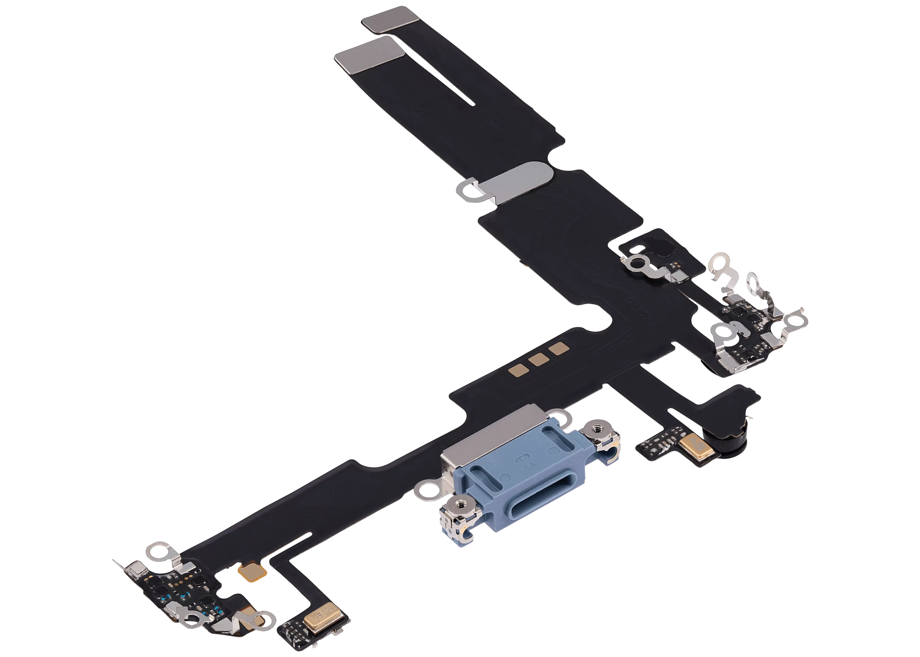 Charging Port Flex Cable Compatible For iPhone 14 Plus (Aftermarket Plus) (Blue)
