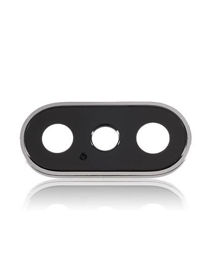 Back Camera Lens With Bracket & Bezel Compatible For iPhone X (Silver)