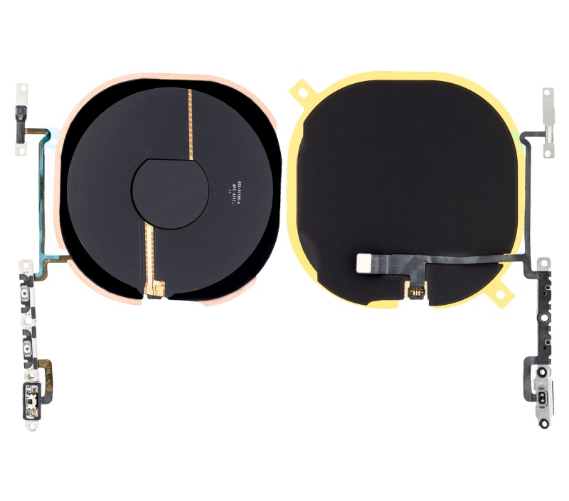 Wireless NFC Charging Flex With Power & Volume Flex Pre-Installed Compatible For iPhone X