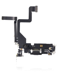 Charging Port Flex Cable Compatible For iPhone 14 Pro (Premium) (Space Black)