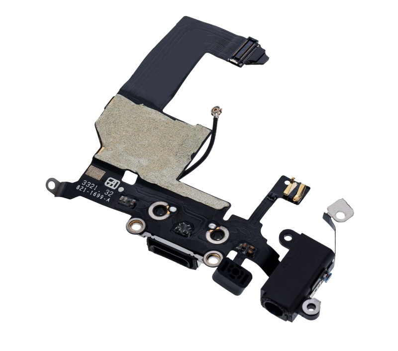 Charging Port Flex Cable Compatible For iPhone 5 (Space Gray)