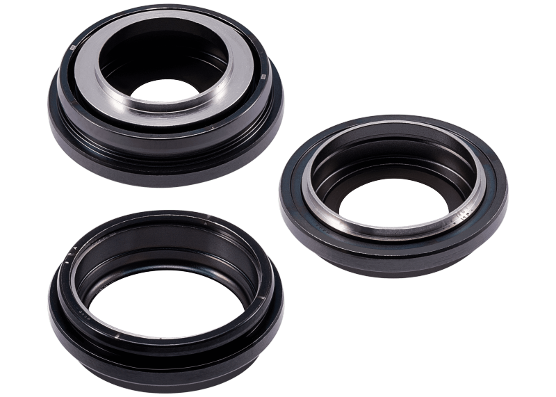 Back Camera Lens With Bracket & Bezel Compatible For iPhone 15 Pro (3 Piece Set) (Premium) (Black Titanium)