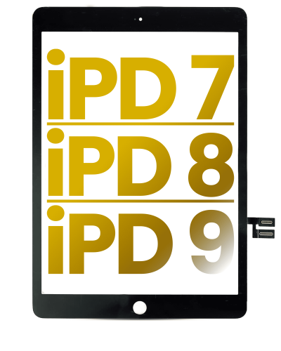 Digitizer Compatible For iPad 7 (2019) / iPad 8 (2020) / iPad 9 (2021) (Premium) (Black)