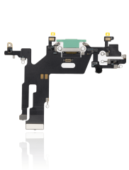 Charging Port Flex Cable Compatible For iPhone 11 (Premium) (Green)