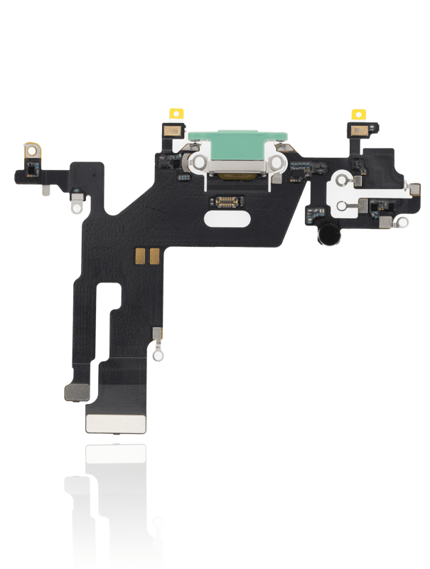 Charging Port Flex Cable Compatible For iPhone 11 (Premium) (Green)