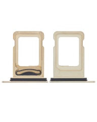 Dual Sim Card Tray Compatible For iPhone 13 Pro / 13 Pro Max (Gold)