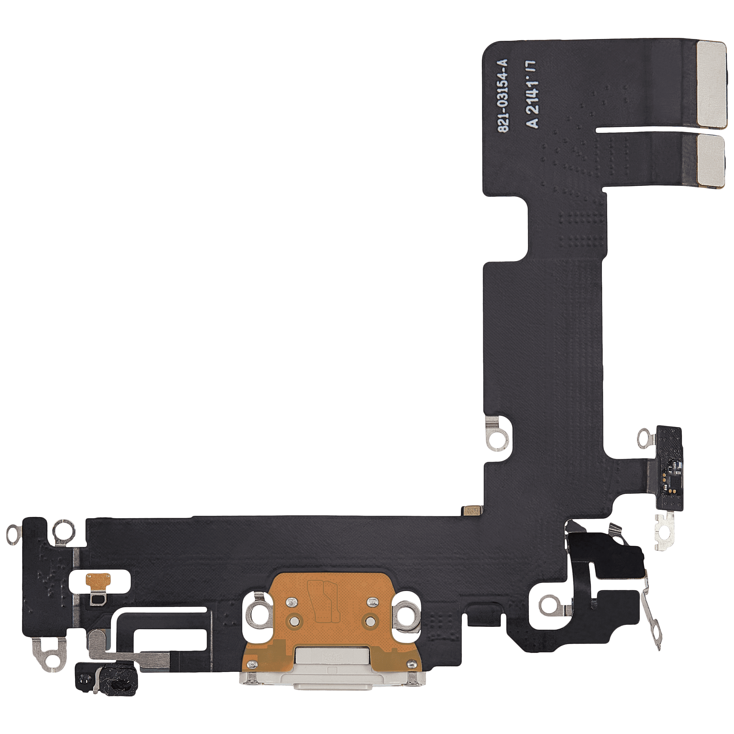 Charging Port Flex Cable Compatible For iPhone 13 (Used OEM Pull) (Starlight)