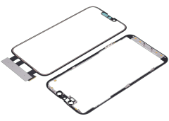 4 in 1 With Frame Included (Front Glass + OCA + Short Touch + OCA Pre-Installed) Compatible For iPhone 13 Pro (OCA Master)