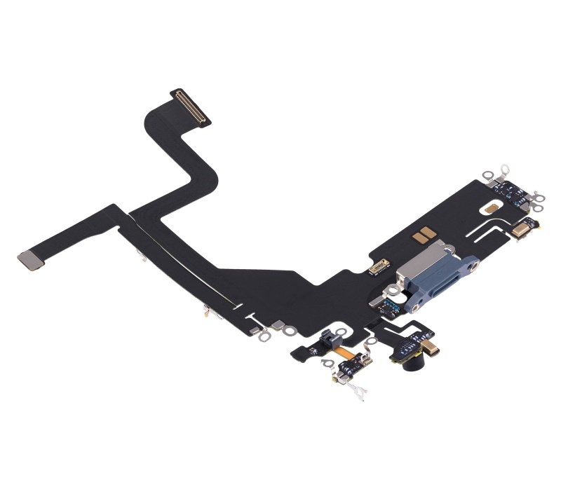 Charging Port Flex Cable Compatible For iPhone 13 Pro (Used OEM Pull) (Sierra Blue)