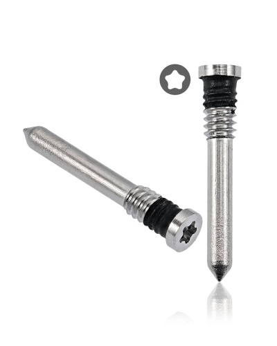 Bottom Screws Compatible For iPhone 15 / 15 Plus / 15 Pro / 15 Pro Max (White Titanium) (100 Pack)