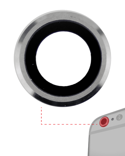 Back Camera Lens Compatible For iPhone 6 Plus / 6S Plus (Silver) (10 Pack)
