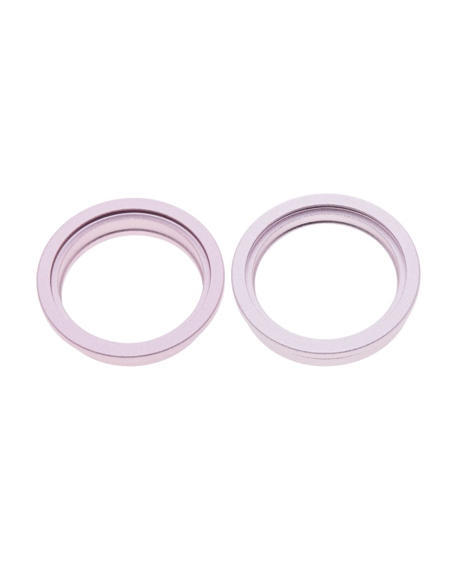 Back Camera Bezel Ring Only Compatible For iPhone 13 / 13 Mini (Pink) (2 Piece Set)