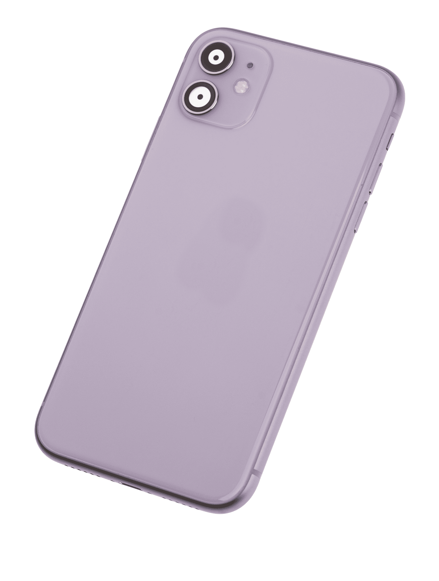 Back Housing W/ Small Components Pre-Installed Compatible For iPhone 11 (Used OEM Pull: Grade C) (Purple)