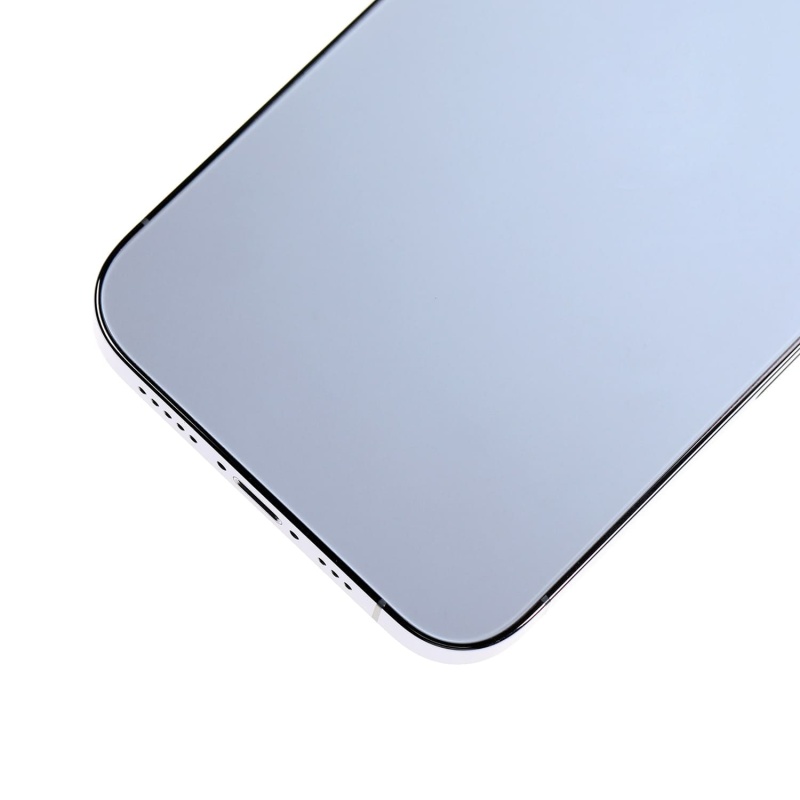 Back Housing W/ Small Components Pre-Installed Compatible For iPhone 13 Pro (US Version) (Used OEM Pull: Grade B) (Sierra Blue)