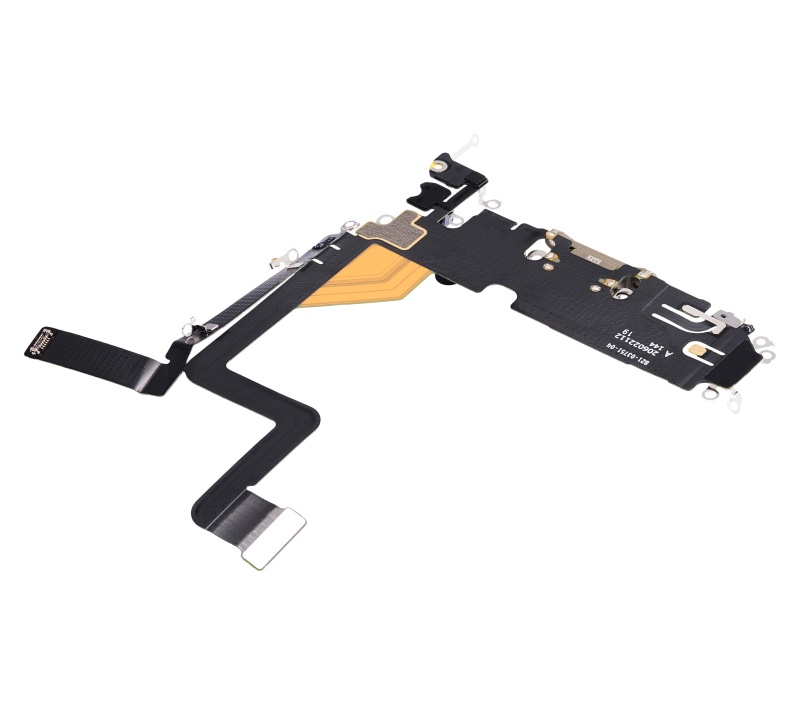 Charging Port Flex Cable Compatible For iPhone 14 Pro (Premium) (Gold)