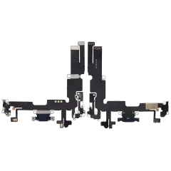 Charging Port Flex Cable Compatible For iPhone 14 Plus (Aftermarket Plus) (Midnight)