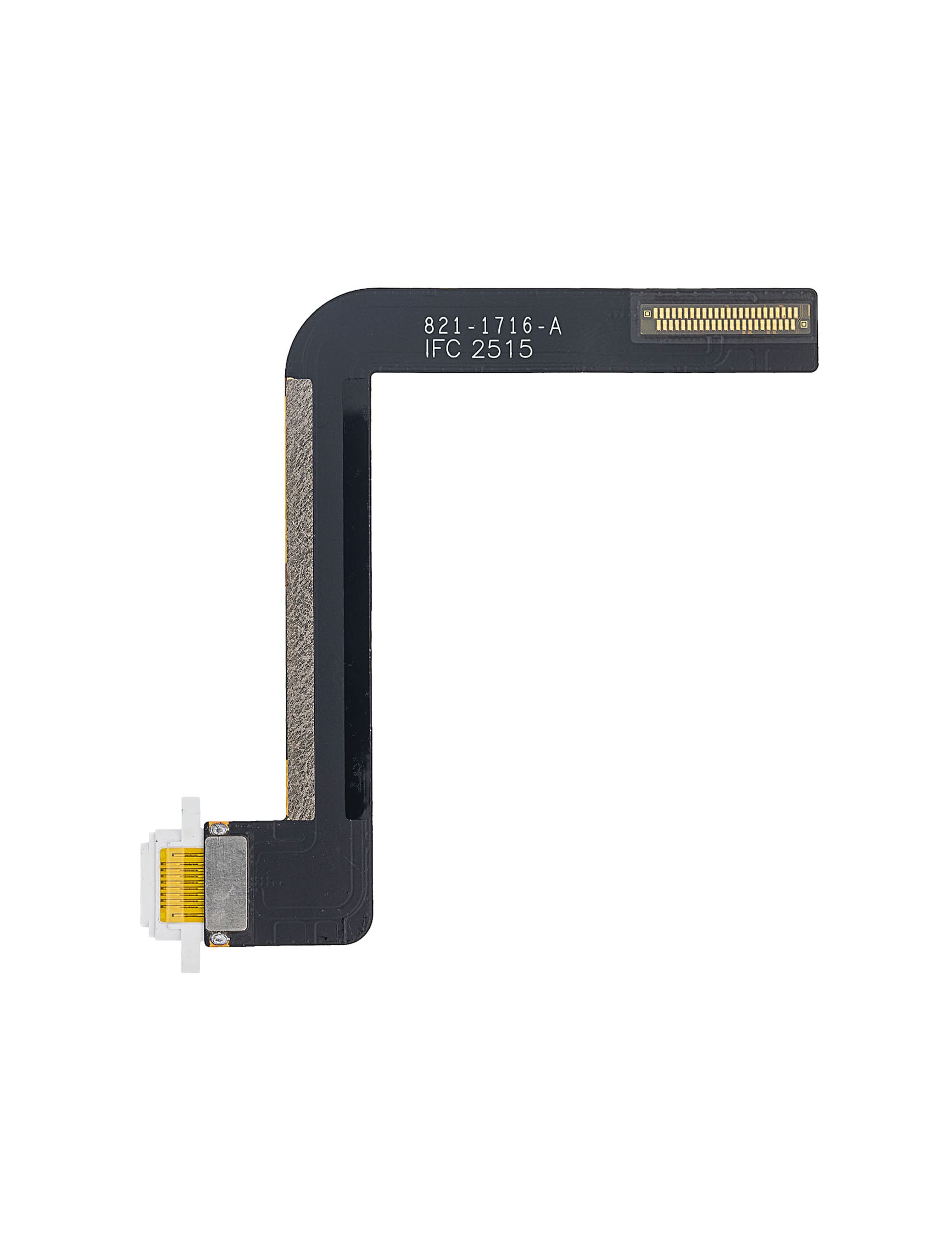 Charging Port Flex Cable Compatible For iPad Air 1 / iPad 5 (2017) / iPad 6 (2018) (Soldering Required) (Premium) (White)