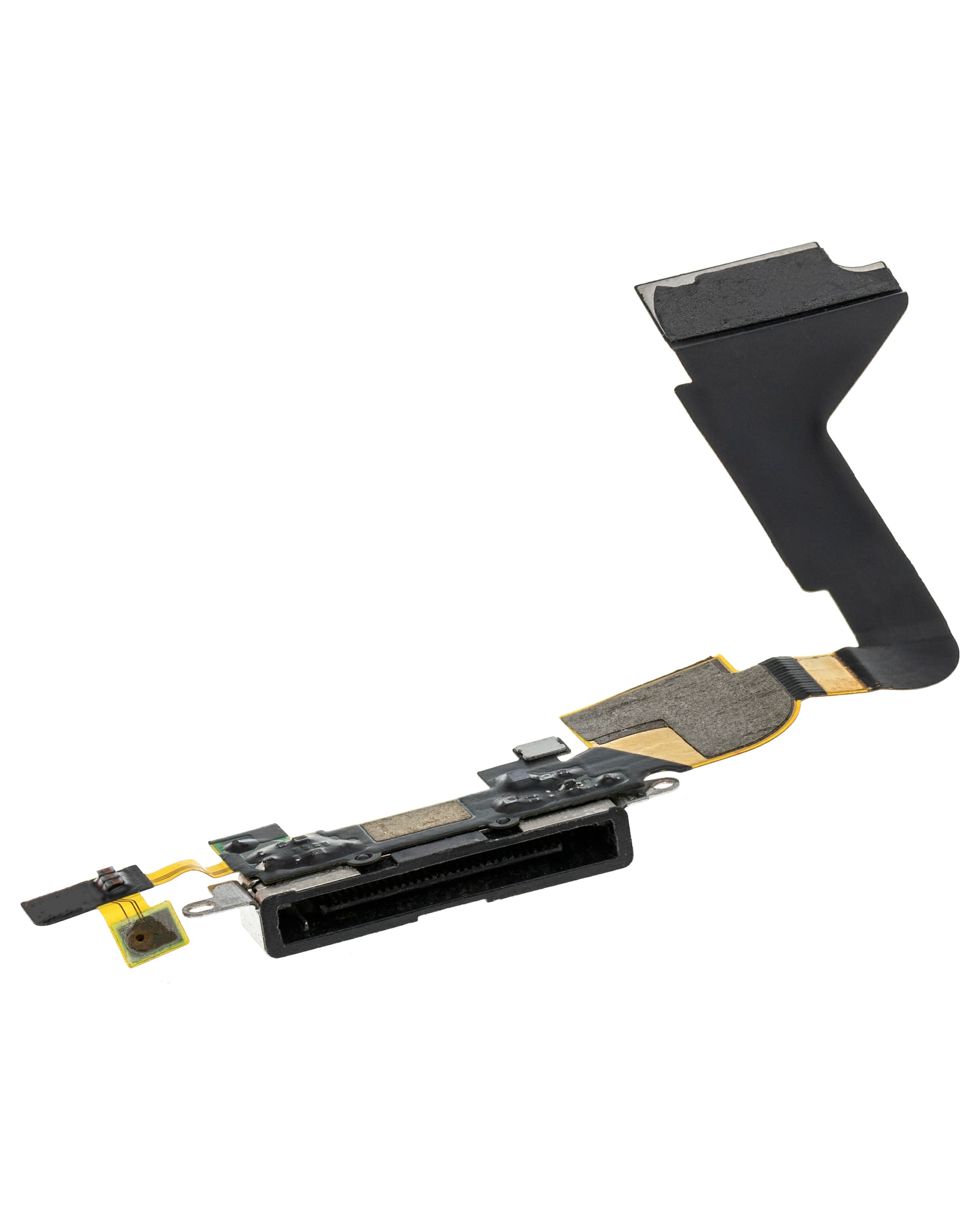 Charging Port Cable Compatible For iPhone 4 (GSM) (Black)