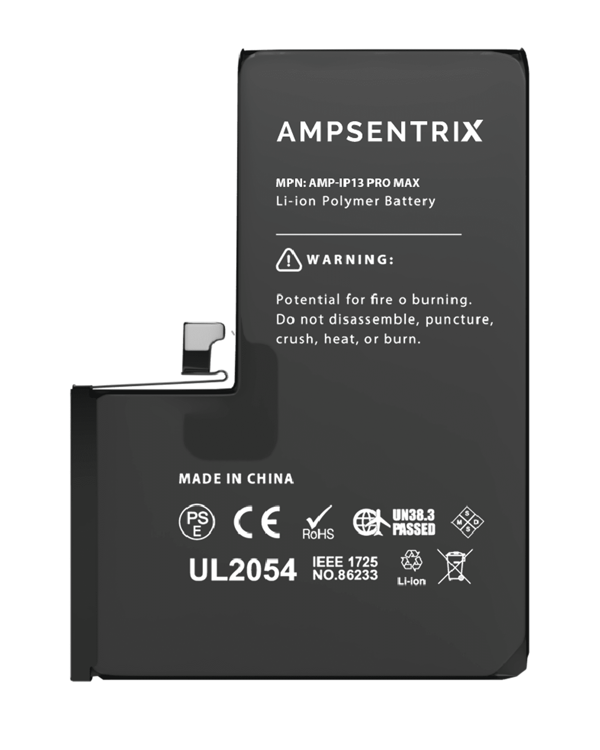 Replacement Battery Compatible For iPhone 13 Pro Max (AmpSentrix Pro)