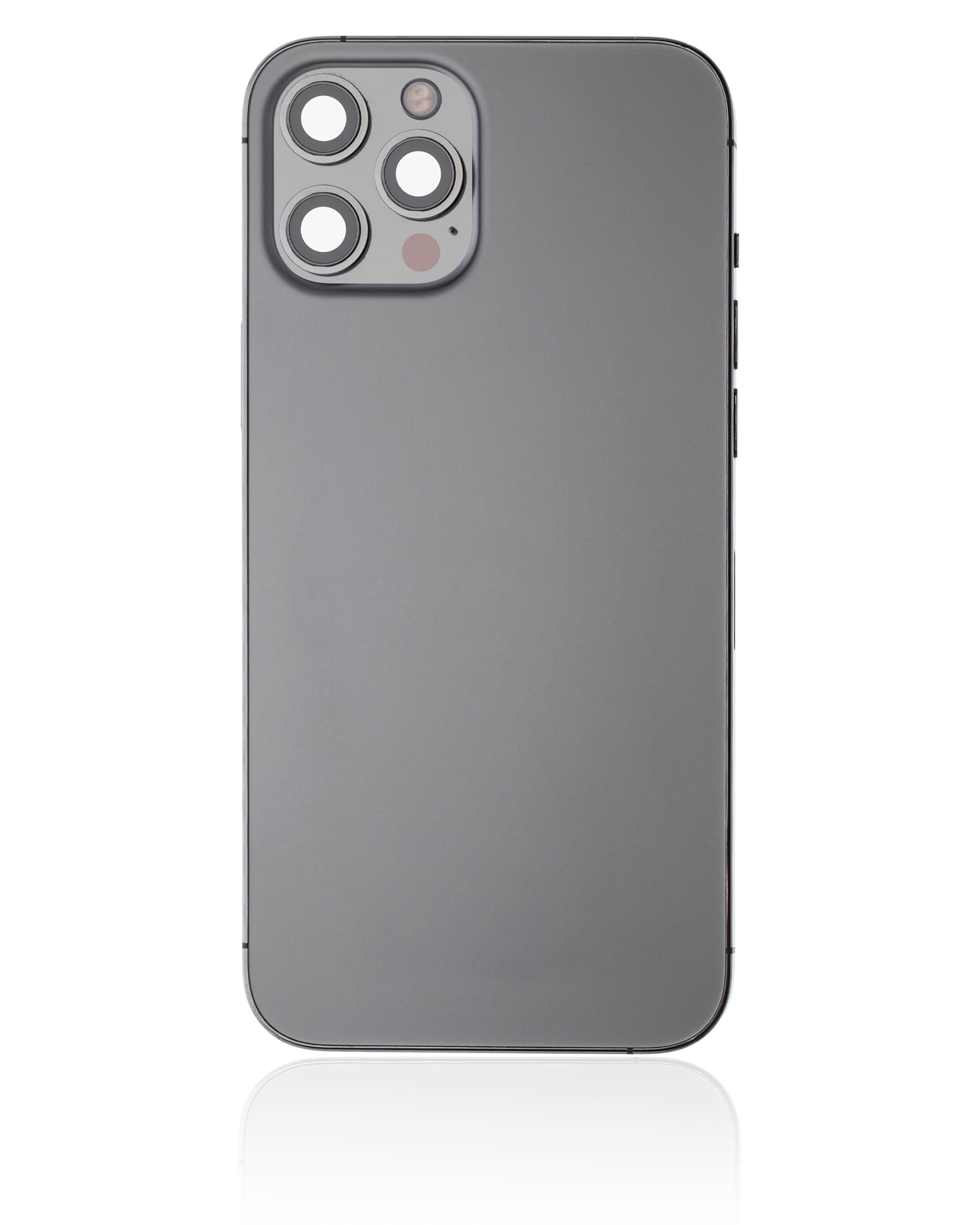 Back Housing W/ Small Components Pre-Installed Compatible For iPhone 12 Pro Max (US Version) (Used OEM Pull: Grade C) (Graphite)