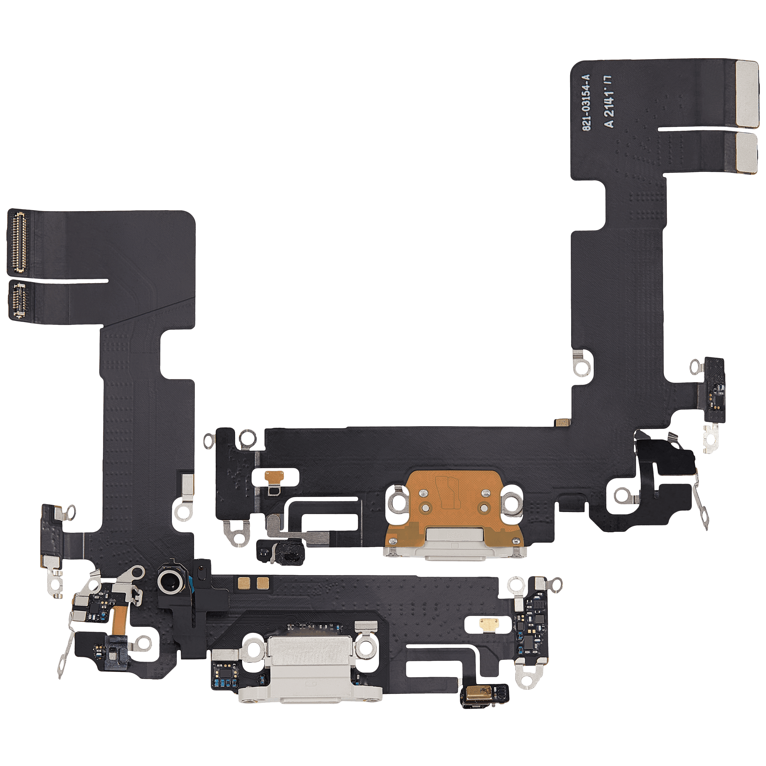 Charging Port Flex Cable Compatible For iPhone 13 (Used OEM Pull) (Starlight)