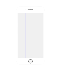4 in 1 (Front Glass + Polarizer + Frame + OCA Pre-Installed) Compatible For iPhone 8 Plus (2 Pack) (White)