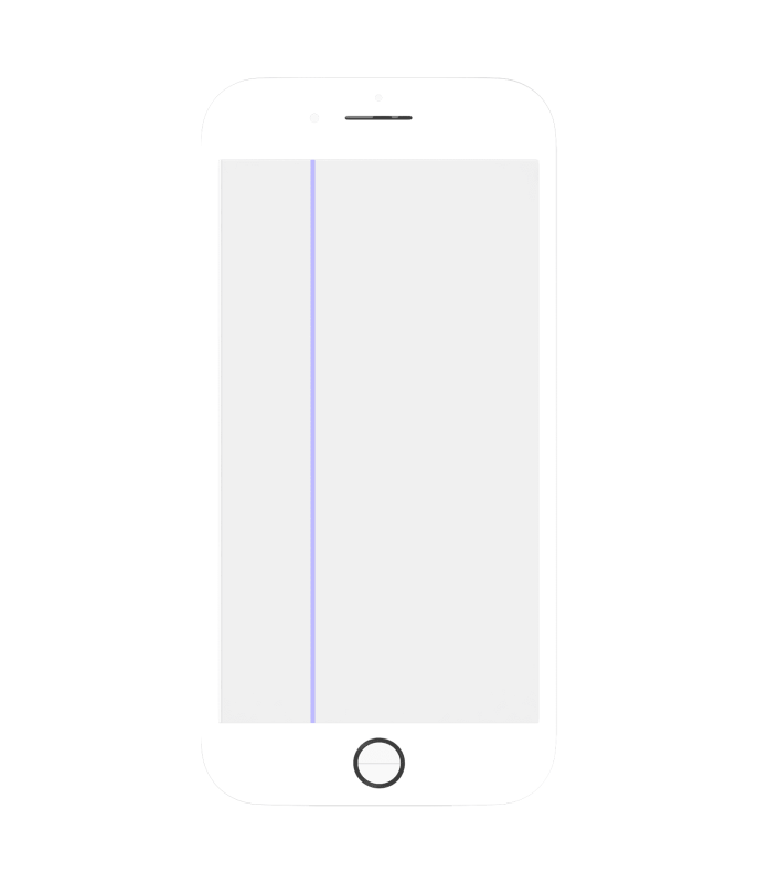 4 in 1 (Front Glass + Polarizer + Frame + OCA Pre-Installed) Compatible For iPhone 8 Plus (2 Pack) (White)