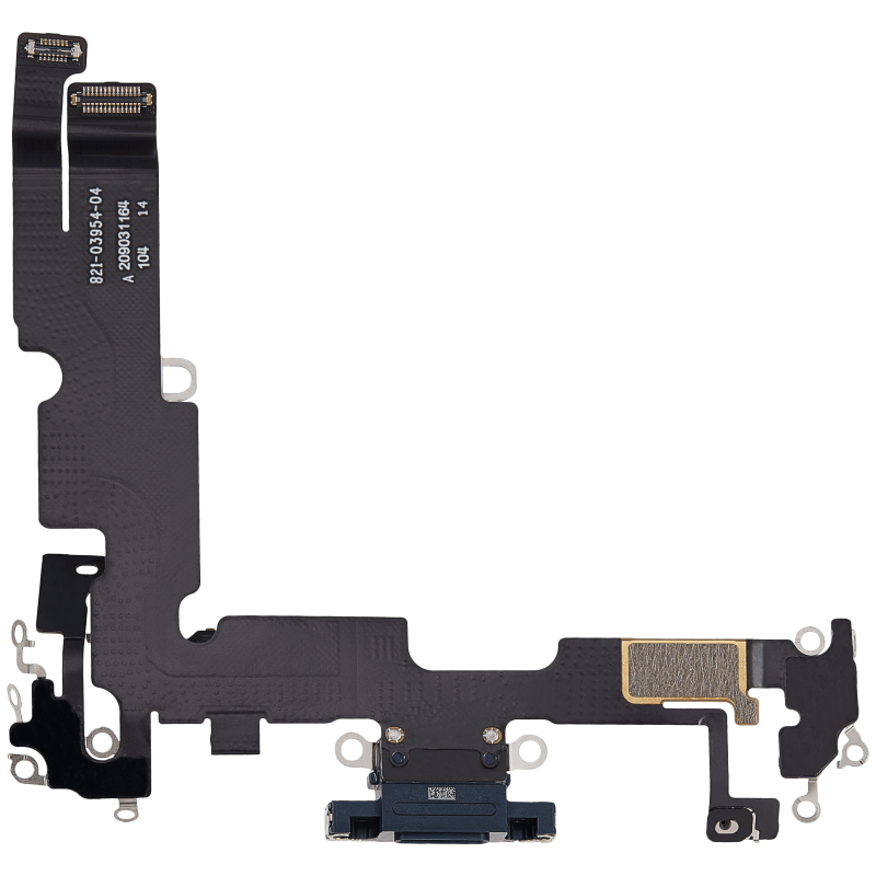 Charging Port Flex Cable Compatible For iPhone 14 Plus (Used OEM Pull) (Midnight)