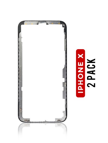 Frame Only Without Glue Compatible For iPhone X (2 Pack)