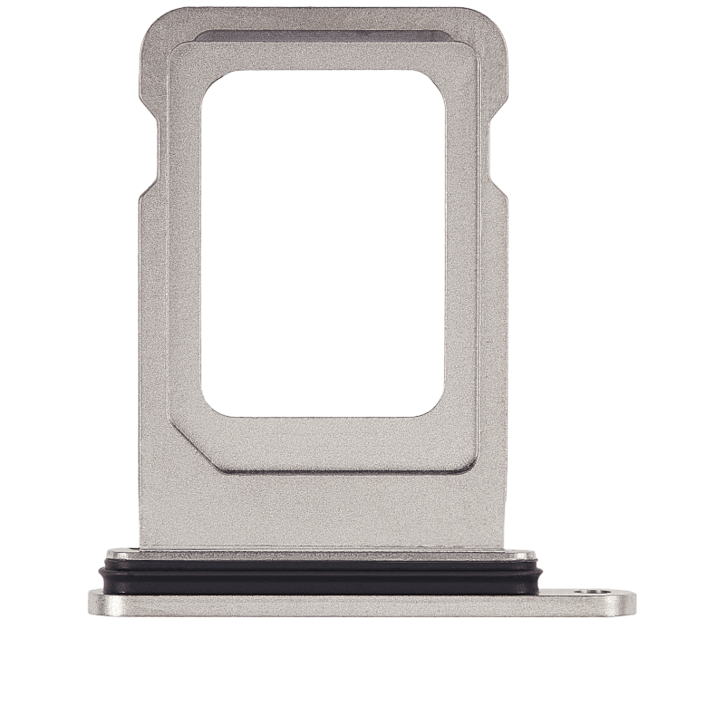 Dual Sim Card Tray Compatible For iPhone 15 Pro / 15 Pro Max (White Titanium)