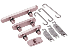 Hard Buttons (Power / Volume / Switch) Compatible For iPhone 15 / 15 Plus (Pink)