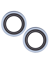 Casper Camera Lens Protector Compatible For iPhone 14 / 14 Plus (Blue) (Clear)