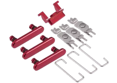 Hard Buttons (Power / Volume / Switch) Compatible For iPhone SE (2022) (Red)
