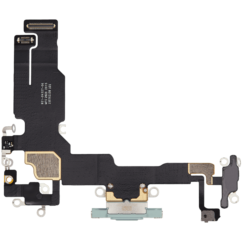 Charging Port Flex Cable Compatible For iPhone 15 (Premium) (Green)