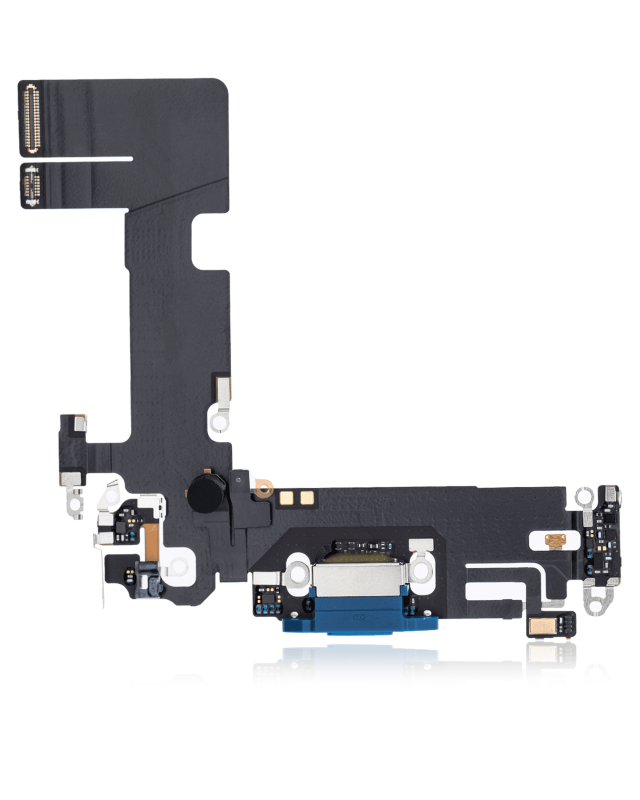 Charging Port Flex Cable Compatible For iPhone 13 (Premium) (Blue)