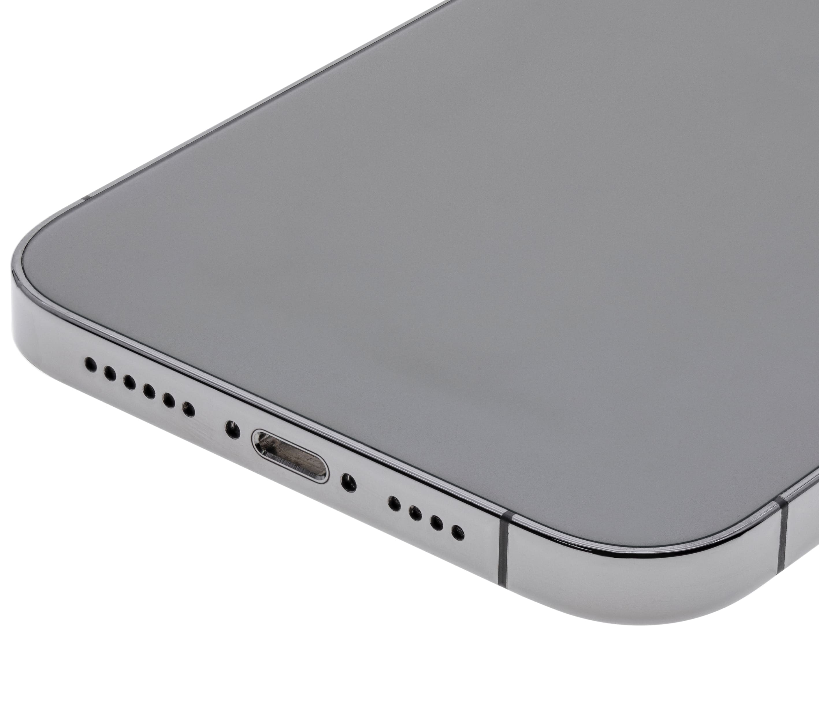 Back Housing W/ Small Components Pre-Installed Compatible For iPhone 12 Pro Max (US Version) (Used OEM Pull: Grade C) (Graphite)