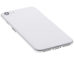 Back Housing W/ Small Components Pre-Installed Compatible For iPhone SE (2020) (Used OEM Pull: Grade C) (White)