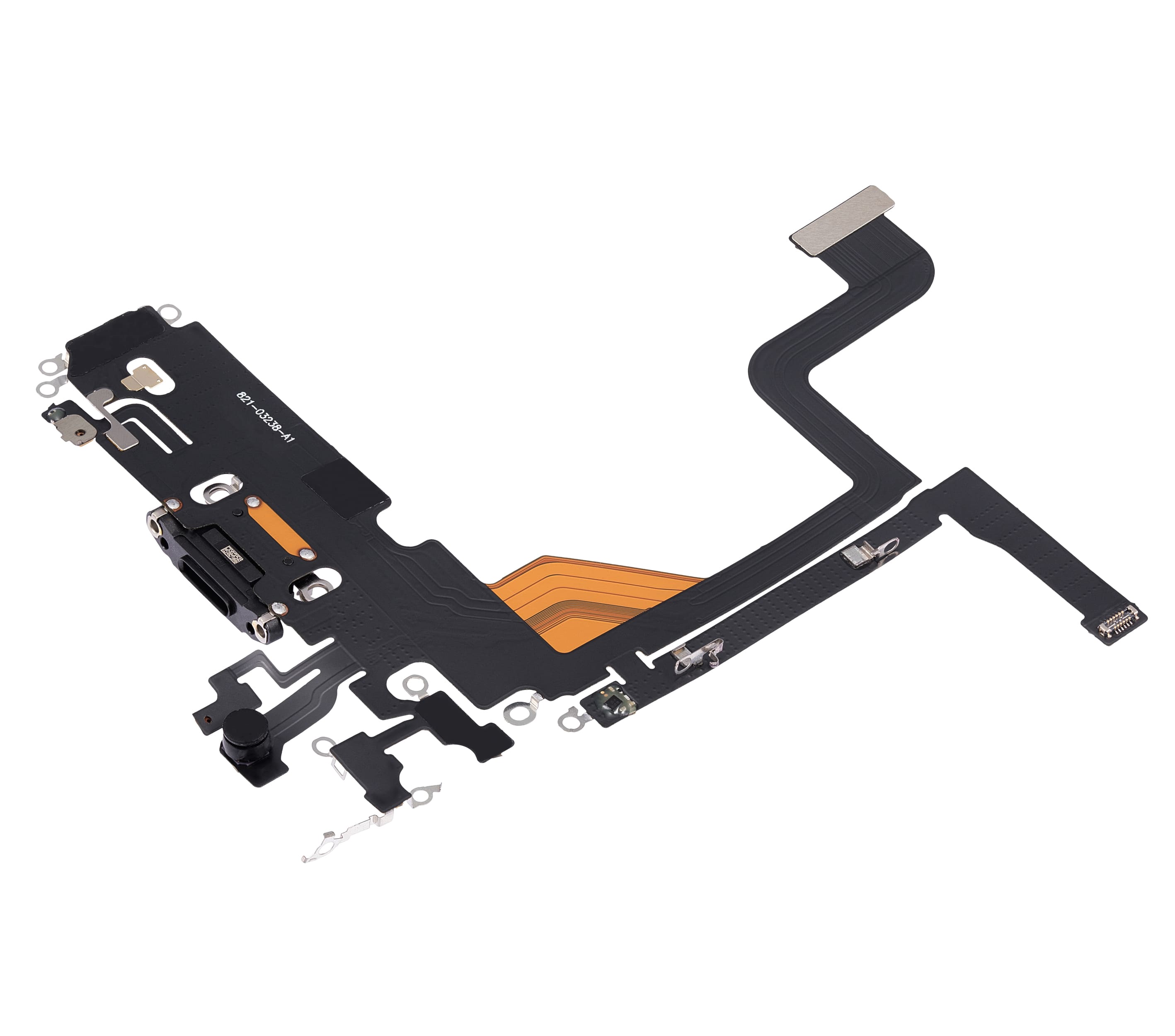 Charging Port Flex Cable Compatible For iPhone 13 Pro (Aftermarket Plus) (Graphite)