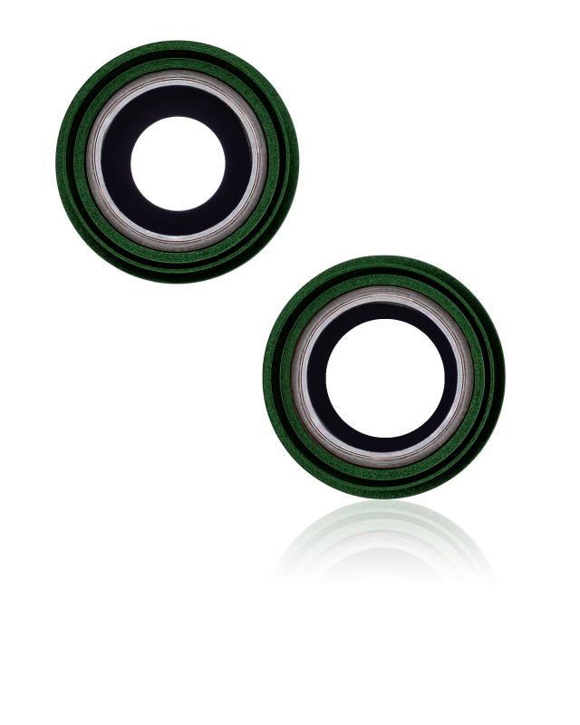 Back Camera Lens With Bracket & Bezel Compatible For iPhone 13 / 13 Mini (Aftermarket Plus) (Green)