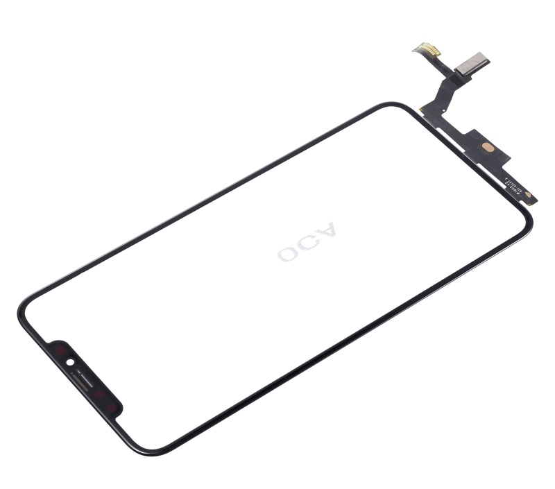 3 in 1 (Front Glass + Frame + OCA Pre-Installed) Compatible For iPhone 8 Plus (Black) (2 Pack) (OCA Master)