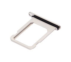 Single Sim Card Tray Compatible For iPhone 12 Mini / 13 Mini (White)