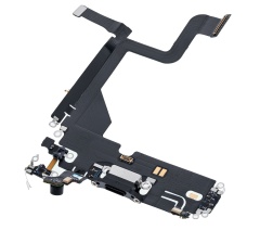 Charging Port Flex Cable Compatible For iPhone 13 Pro (Premium) (Graphite)