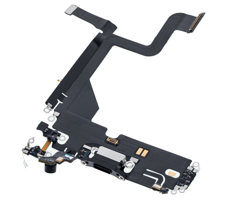 Charging Port Flex Cable Compatible For iPhone 13 Pro (Premium) (Graphite)