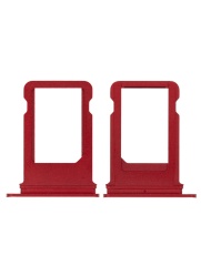 Sim Tray Compatible For iPhone 8 Plus (Red)