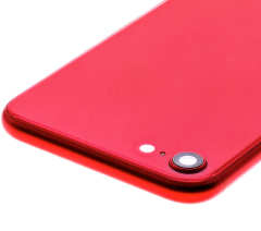 Back Housing W/ Small Components Pre-Installed Compatible For iPhone SE (2020) (Used OEM Pull: Grade C) (Red)