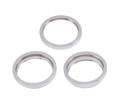 Back Camera Bezel Ring Only Compatible For iPhone 14 Pro / 14 Pro Max (Silver) (3 Piece Set)