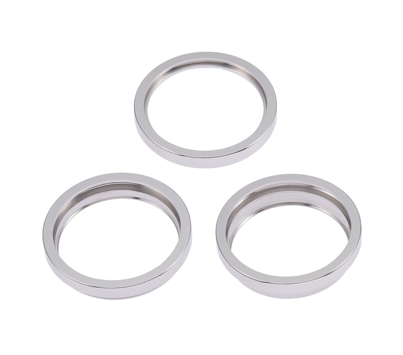 Back Camera Bezel Ring Only Compatible For iPhone 14 Pro / 14 Pro Max (Silver) (3 Piece Set)