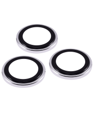 Casper Camera Lens Protector Compatible For iPhone 13 Pro / 13 Pro Max (Silver) (Clear)