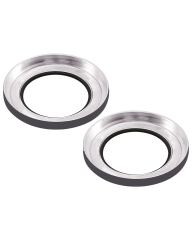 Casper Camera Lens Protector Compatible For iPhone 15 / 15 Plus (Black) (Clear)