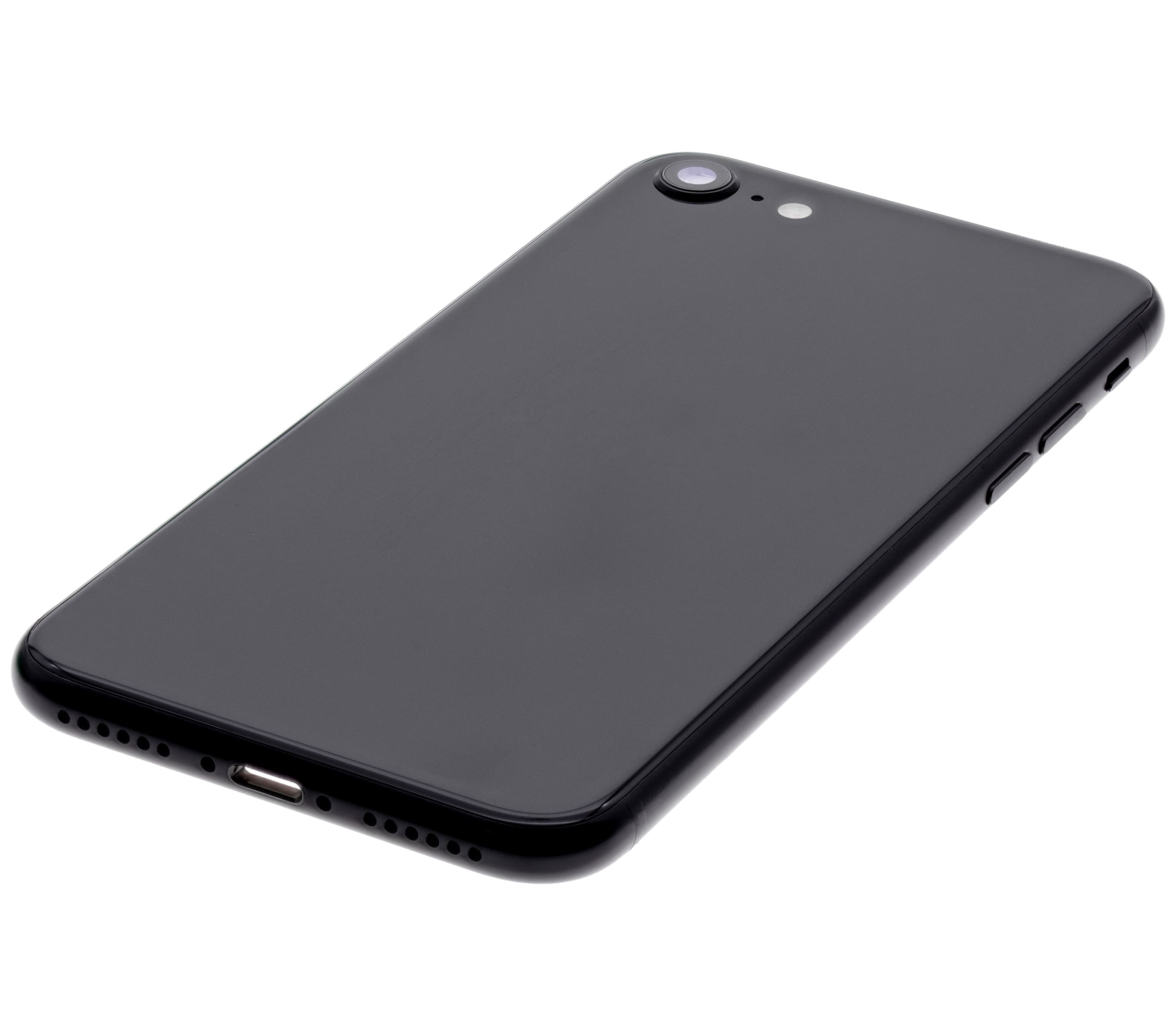 Back Housing W/ Small Components Pre-Installed Compatible For iPhone SE (2020) (Used OEM Pull: Grade C) (Black)